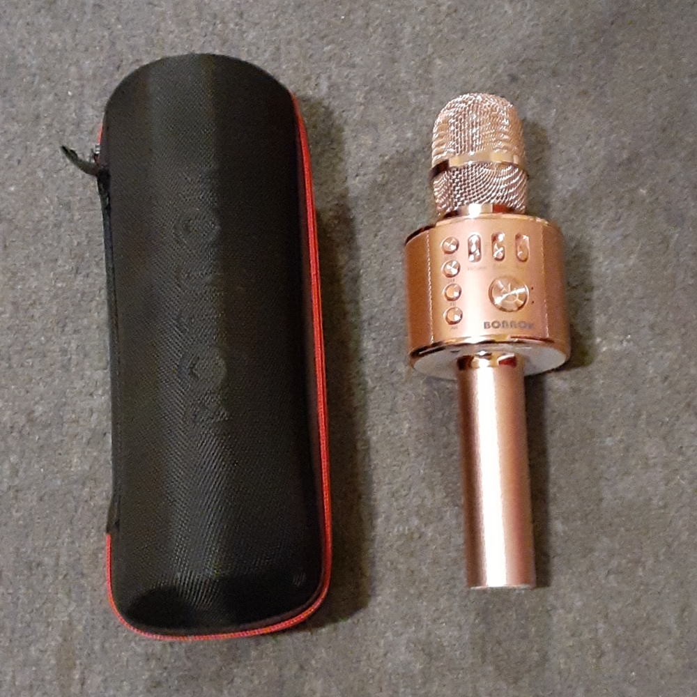 Rose gold microphone
